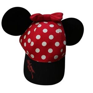 Disney- Youth Minnie Mouse Ears Hat‎ w/ Bow | Adjustable– Disneyland